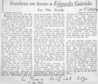 Sombras en torno a Edgardo Garrido
