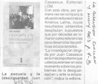 La Escuela y la (des)igualdad.