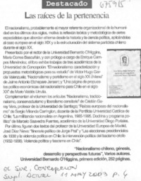 Las Raíces de la pertenencia.