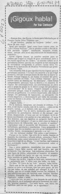 Gigoux habla!