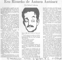 Eco risueño de Antuco Antúnez