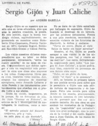Sergio Gijón y Juan Caliche