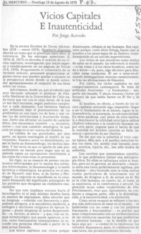 Vicios capitales e inautenticidad
