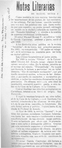 Notas literarias