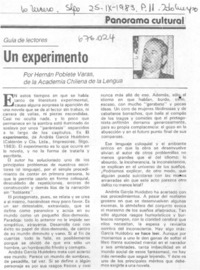 Un experimento