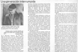 Una generación interrumpida