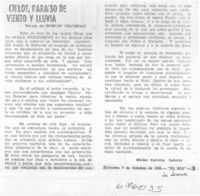 Chiloé, paraíso de viento y lluvia