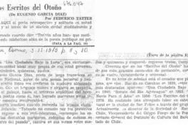 Los escritos del otoño