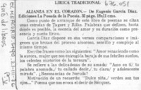 Alianza en el corazón.