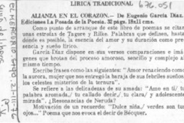 Alianza en el corazón.