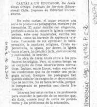 Cartas a un educador.