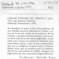 Chiloé paraíso de viento y lluvia