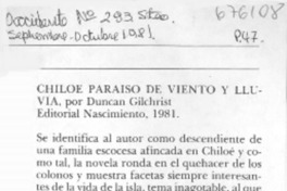 Chiloé paraíso de viento y lluvia