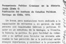 Pensamiento político cristiano en la historia