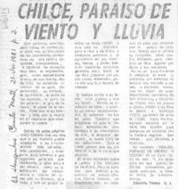 Chiloé, paraíso de viento y lluvia