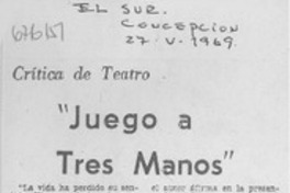 "Juego a tres manos"
