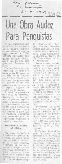 Una Obra audaz para penquistas.