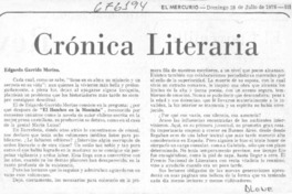Crónica literaria