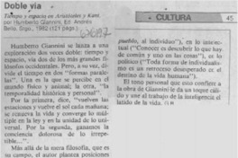 Tiempo y espacio en Aristóteles y Kant.