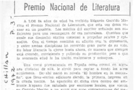 Premio Nacional de Literatura