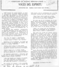 Voces del espíritu.