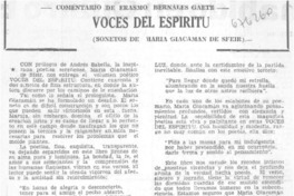 Voces del espíritu.