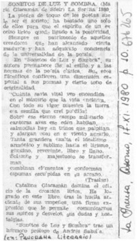 Sonetos de luz y sombra.