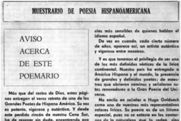 Aviso acerca de éste poemario