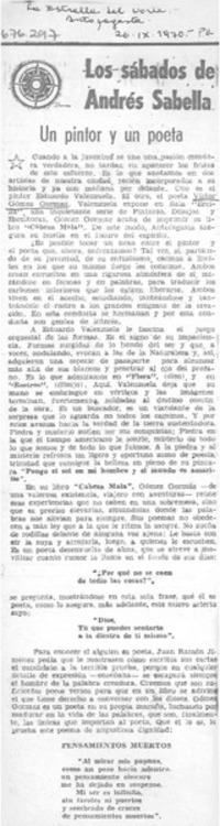 Un pintor y un poeta