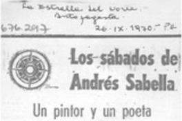 Un pintor y un poeta