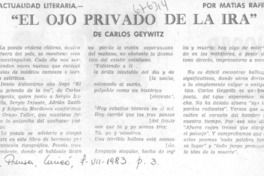 "El ojo privado de la ira"