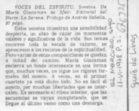 Voces del espíritu.