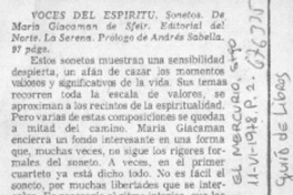 Voces del espíritu.