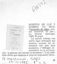 Sonetos de luz y sombra.