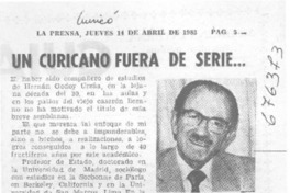 Un curicano fuera de serie --