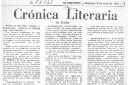 Crónica literaria