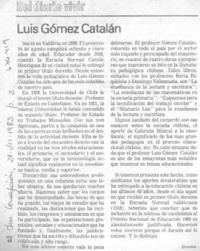 Luis Gómez Catalán