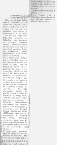 Sófocles Edipo Rey.