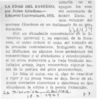 La Edad del ensueño.