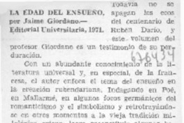 La Edad del ensueño.