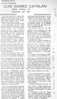 Luis Gómez Catalán.