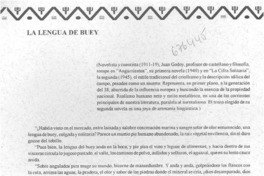 La lengua de buey