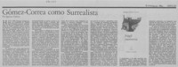 Gómez-Correa como surrealista
