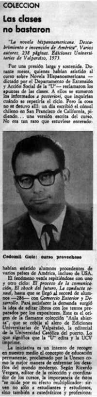 Las Clases no bastaron.