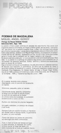 Poemas de Magdalena