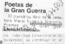 Poeta de la gran guerra.