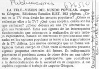 La tele-visión del mundo popular.