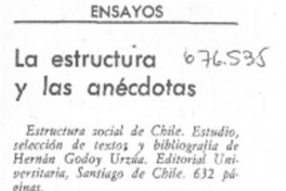 La estructura y las anécdotas