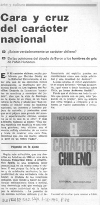 Cara y cruz del carácter nacional