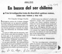 En busca del ser chileno